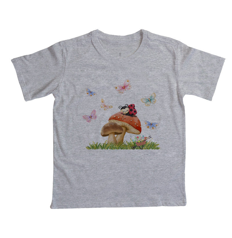 Camiseta Borboletas e Joaninha