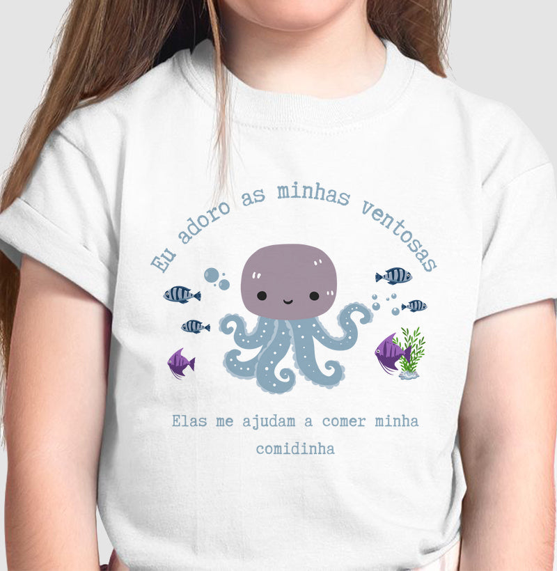 Camiseta Eu adoro as minhas ventosas