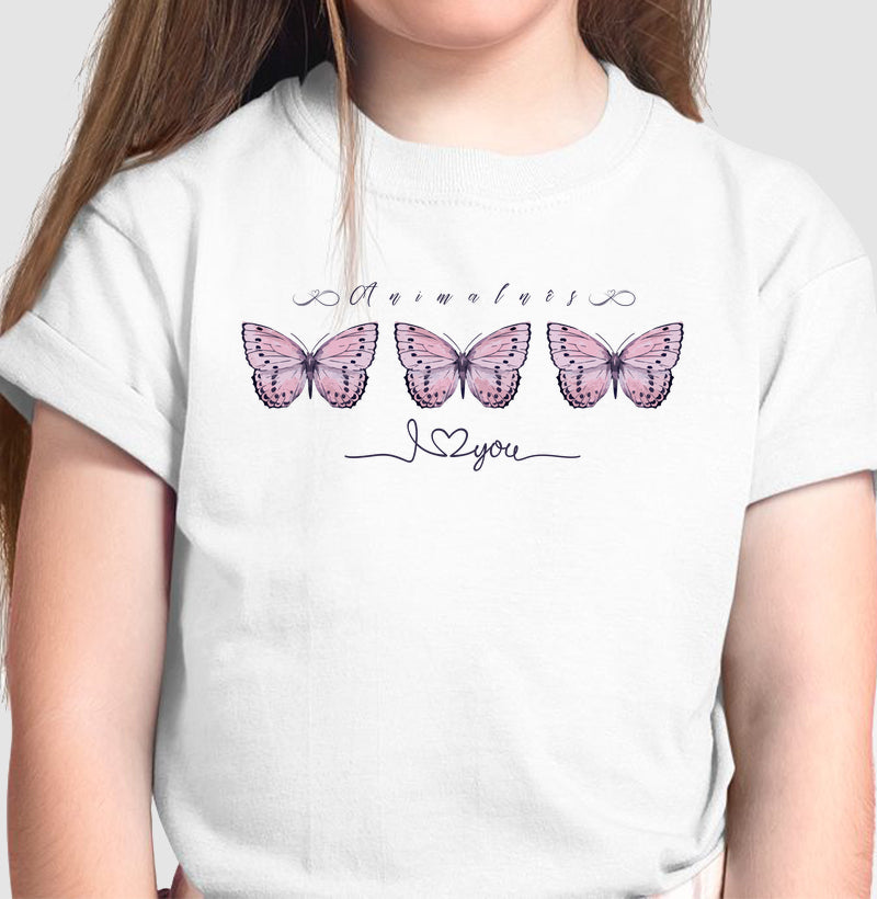 Camiseta Borboletas rosas