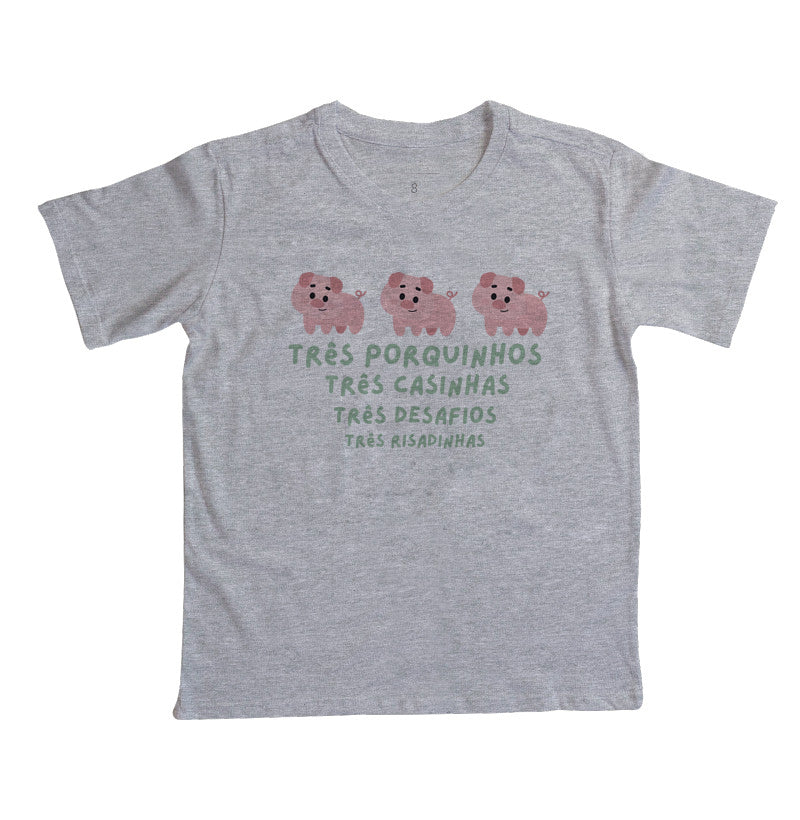 Camiseta Os três porquinhos