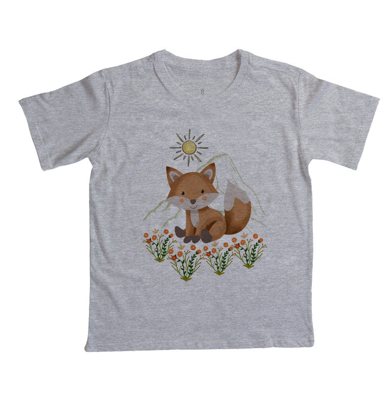 Camiseta Raposa entre flores