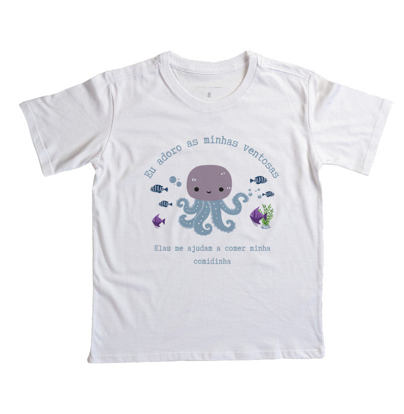 Camiseta Eu adoro as minhas ventosas