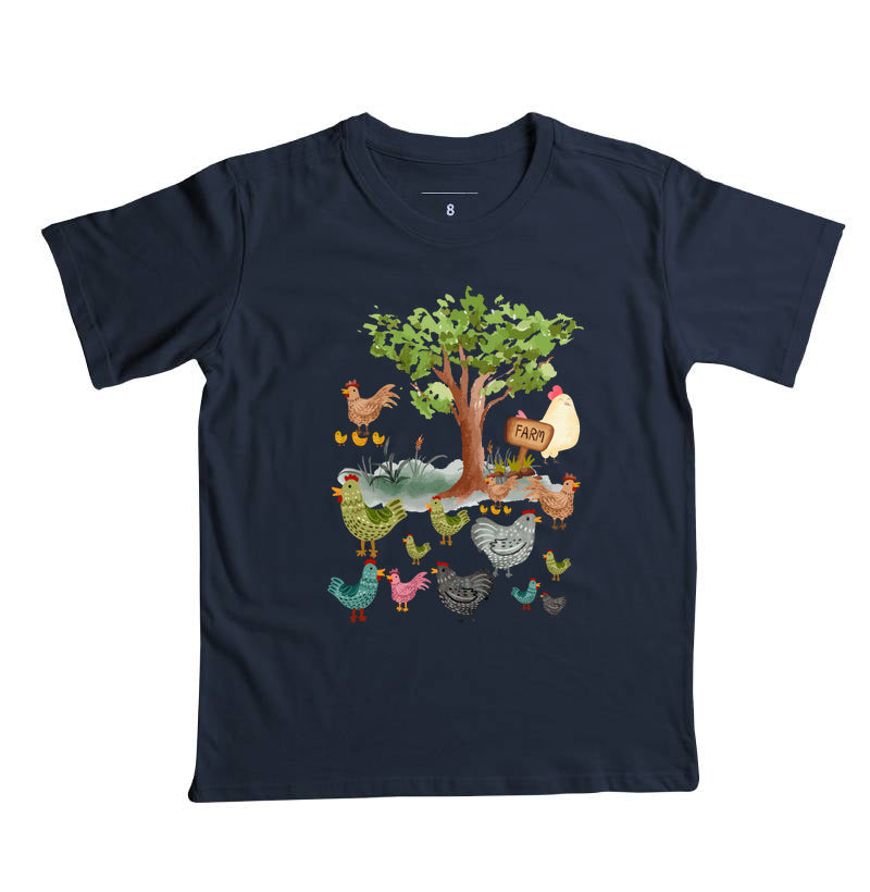 Camiseta Galinhas na Fazenda