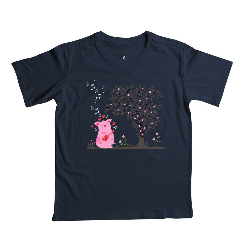 Camiseta Porquinho cantante