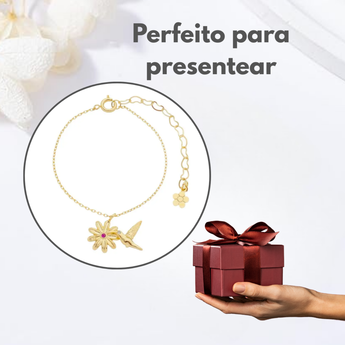 Pulseira Infantil Beija-flor do Amor