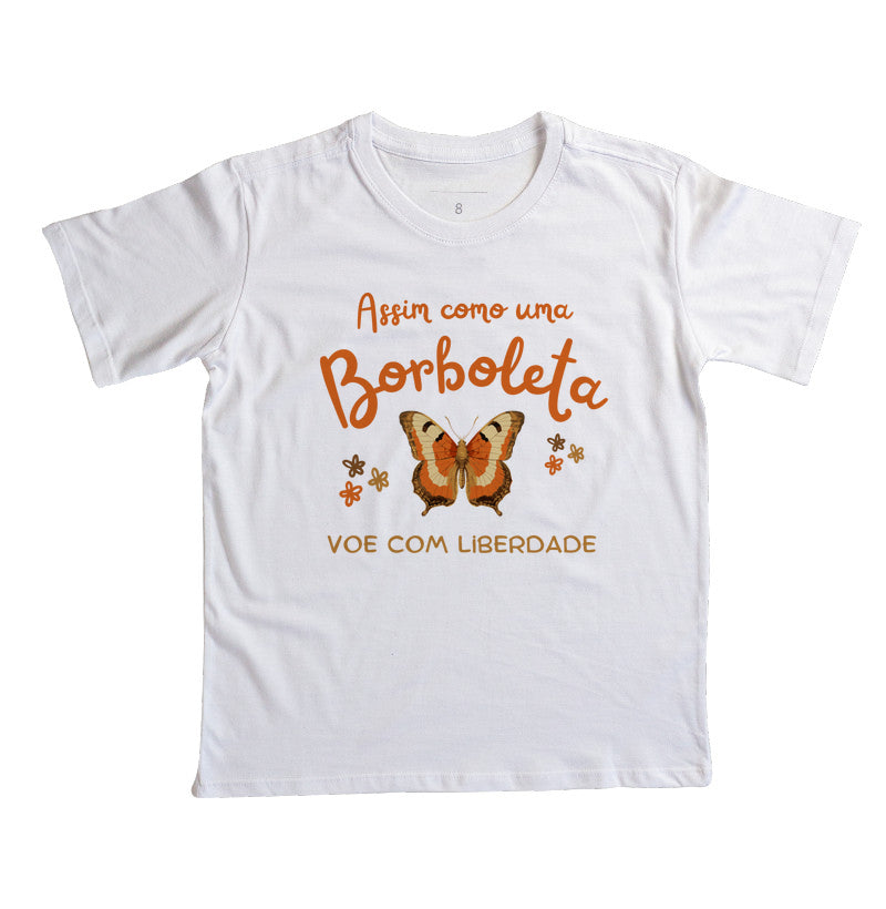 Camiseta Assim como uma borboleta