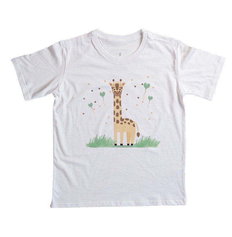 Camiseta Girafa Divertida