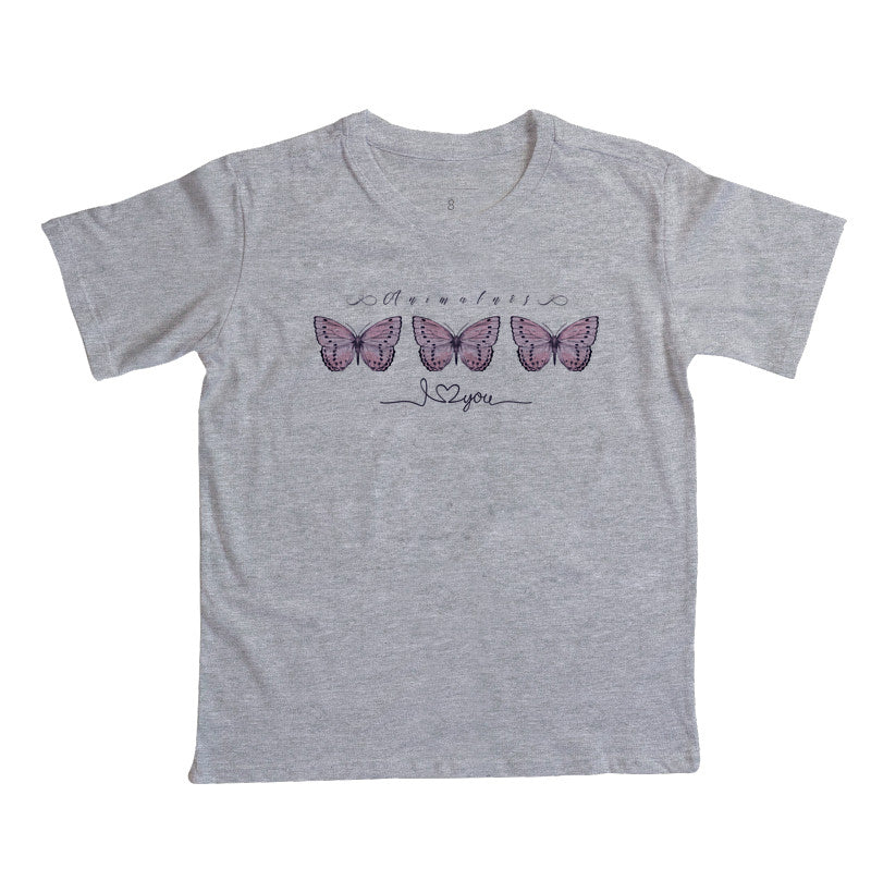 Camiseta Borboletas rosas