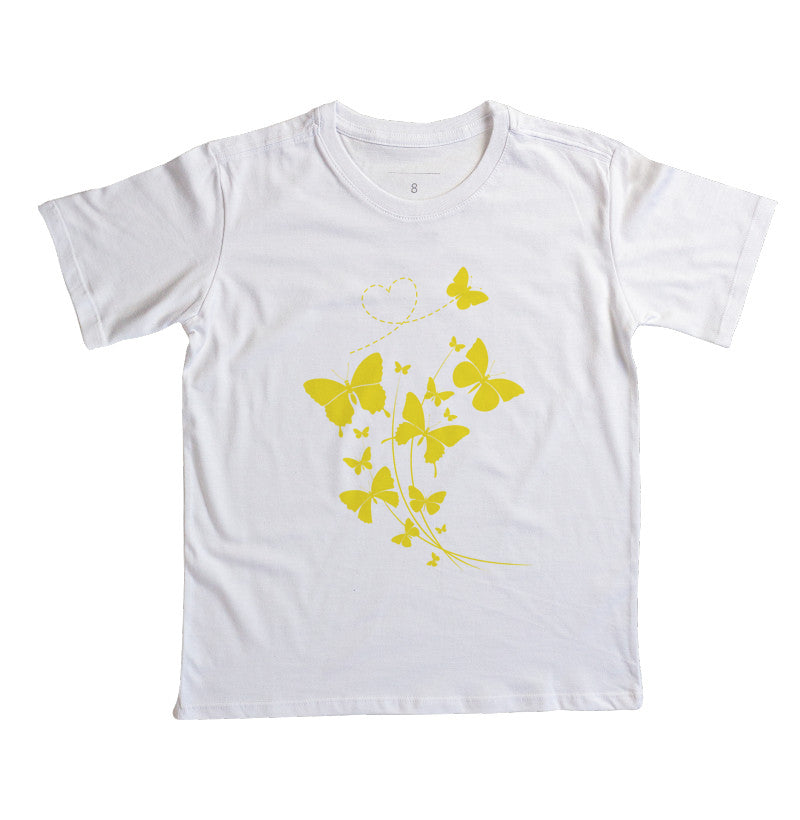 Camiseta Borboletas amarelas