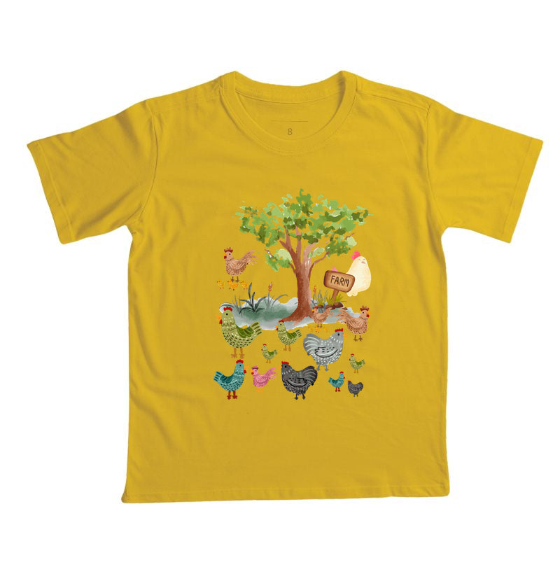 Camiseta Galinhas na Fazenda