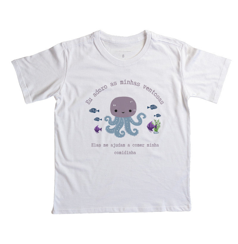Camiseta Eu adoro as minhas ventosas