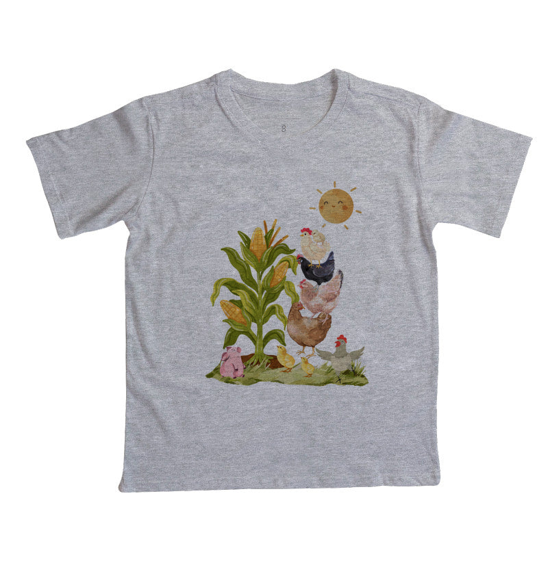 Camiseta no milharal