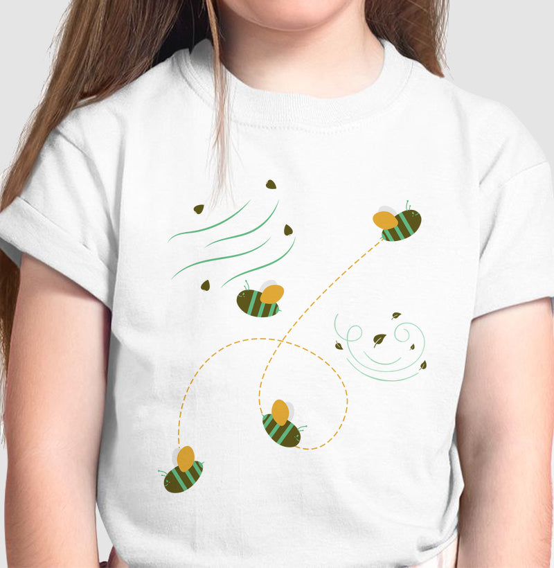 Camiseta Abelinhas voando