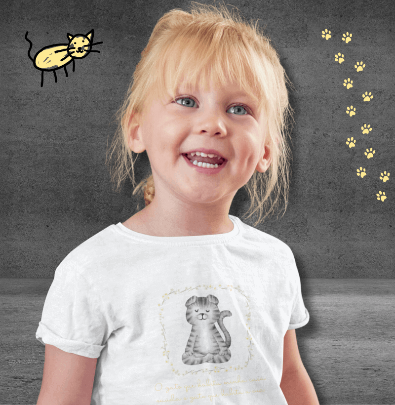 Camiseta Gato Namastê