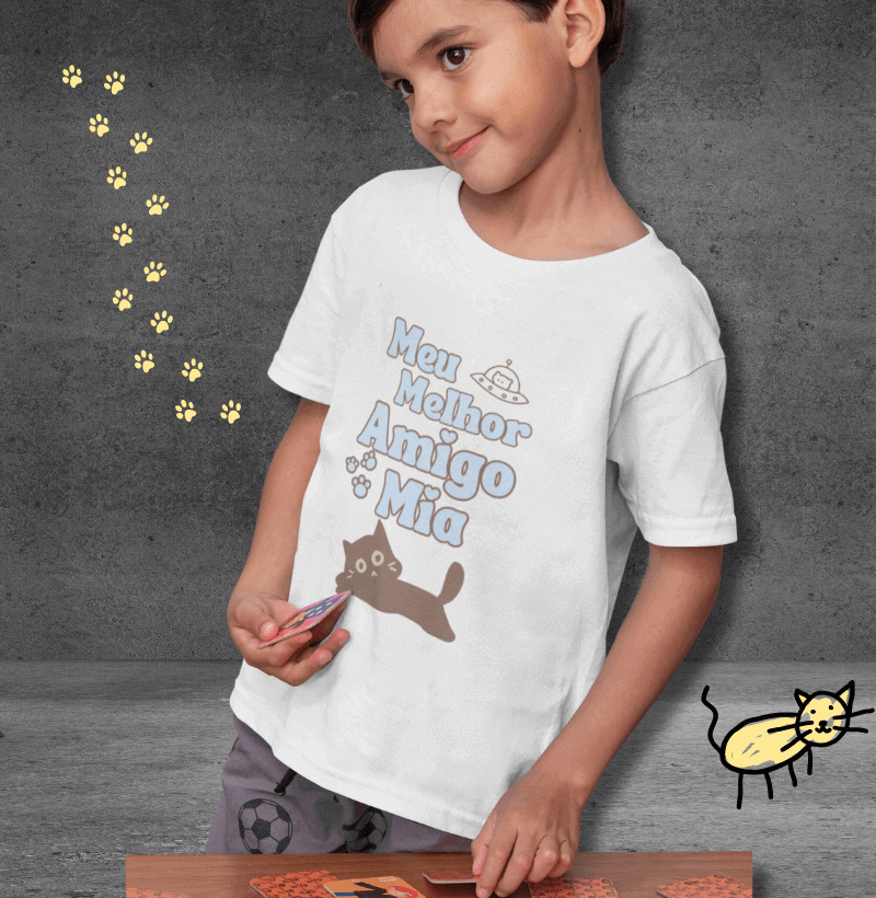 Camiseta Meu melhor amigo mia