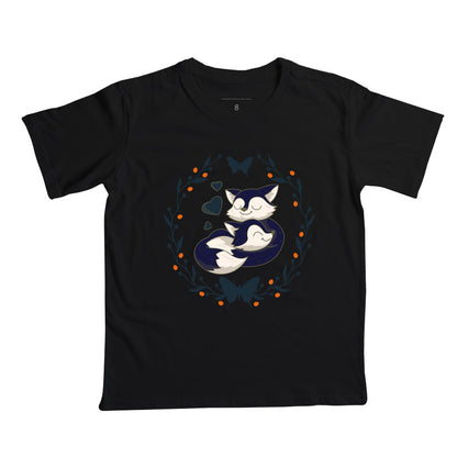 Camiseta Mamãe e filhinho Raposas