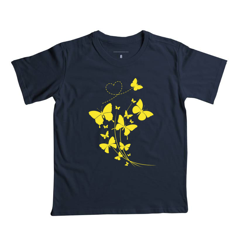 Camiseta Borboletas amarelas