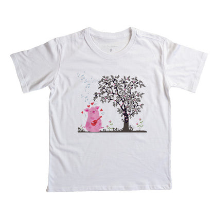 Camiseta Porquinho cantante
