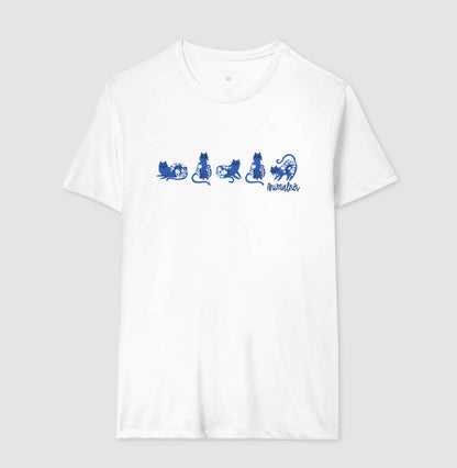 Camiseta Gatos e Flores