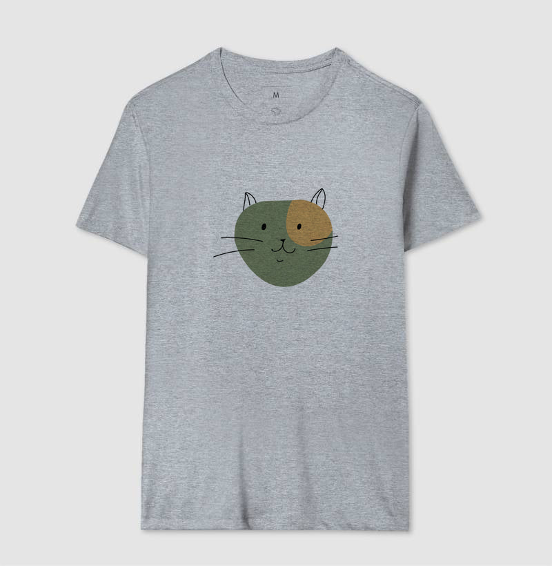 Camiseta Gato e Traços