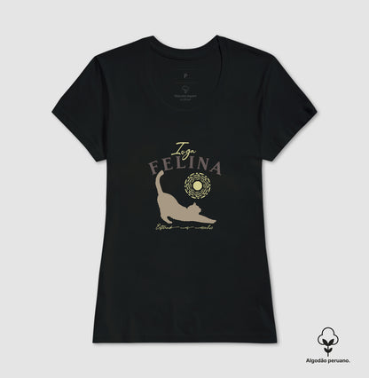 Camiseta Ioga Felina