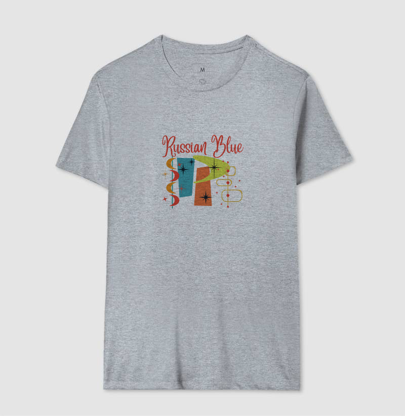 Camiseta Gato Russian Blue