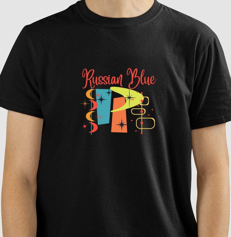 Camiseta Gato Russian Blue