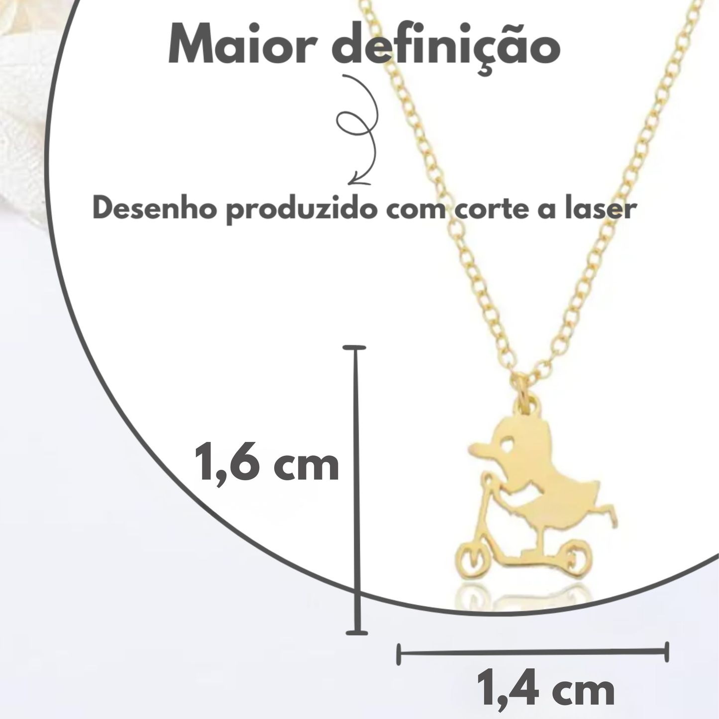 Colar Patinete da Alegria