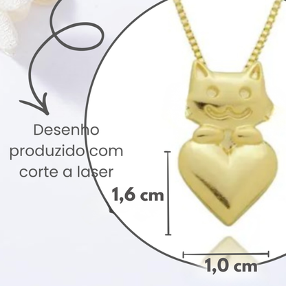 Colar Acho que Vi um Gatinho no meu Coração