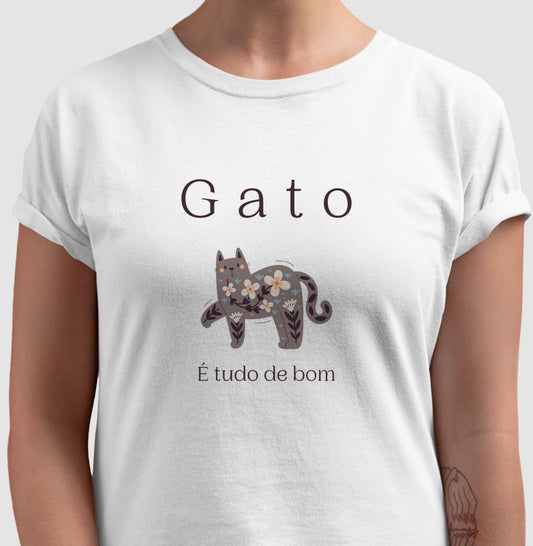Camiseta Gato é Tudo de Bom