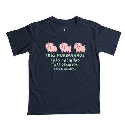 Camiseta Os três porquinhos