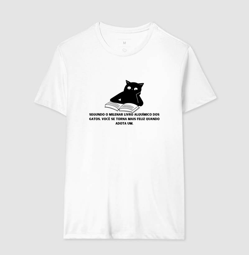 Camiseta O Livro Alquímico dos Gatos