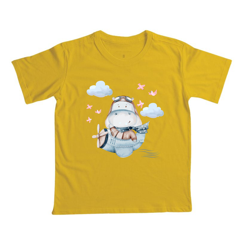 Camiseta Hipopótamo nas Nuvens