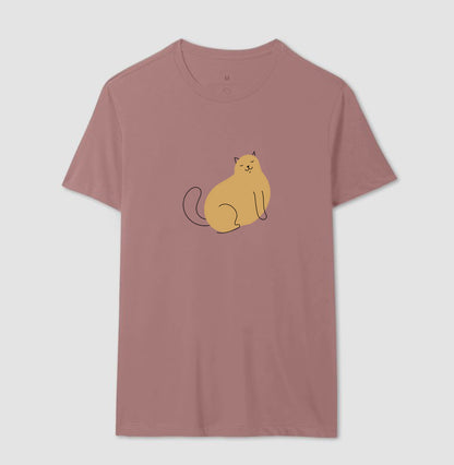 Camiseta Gato e traços