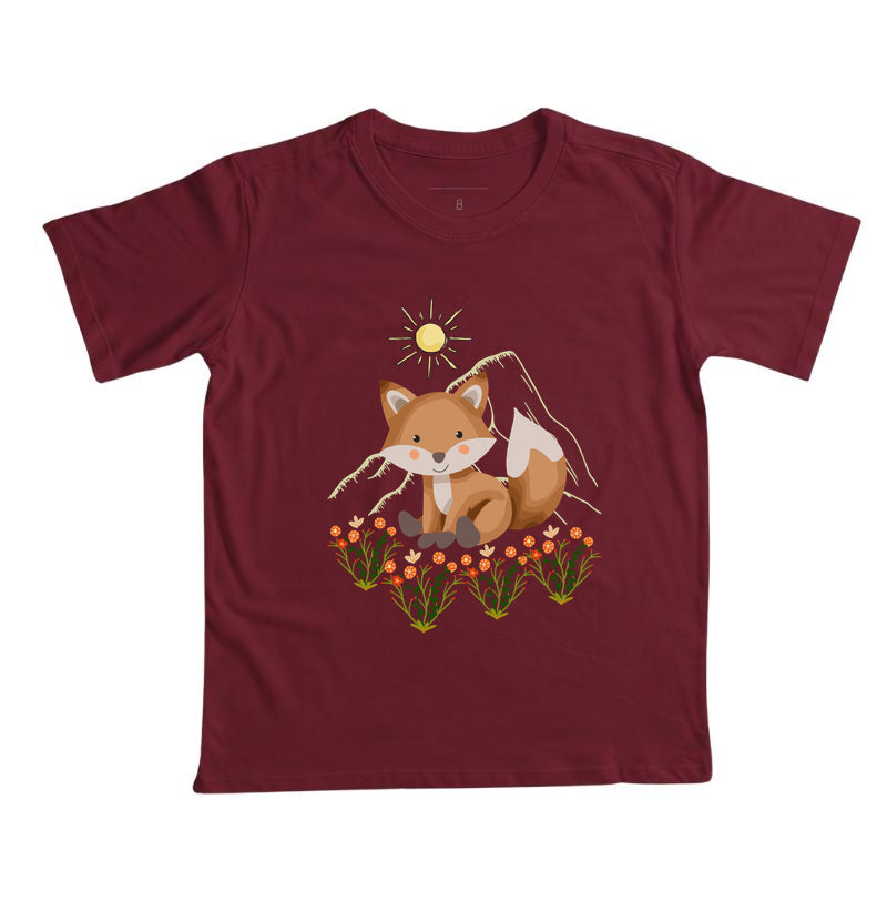 Camiseta Raposa Entre Flores