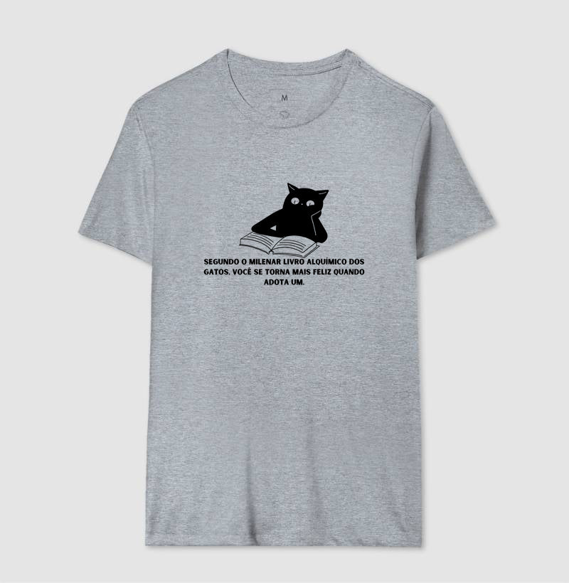 Camiseta O Livro Alquímico dos Gatos