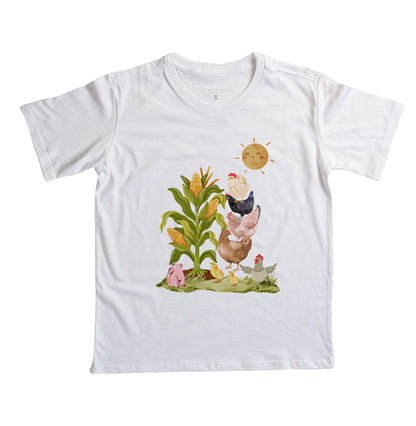 Camiseta no milharal