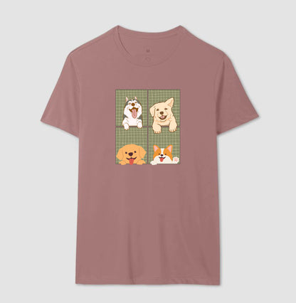 Camiseta Dogs na Janela