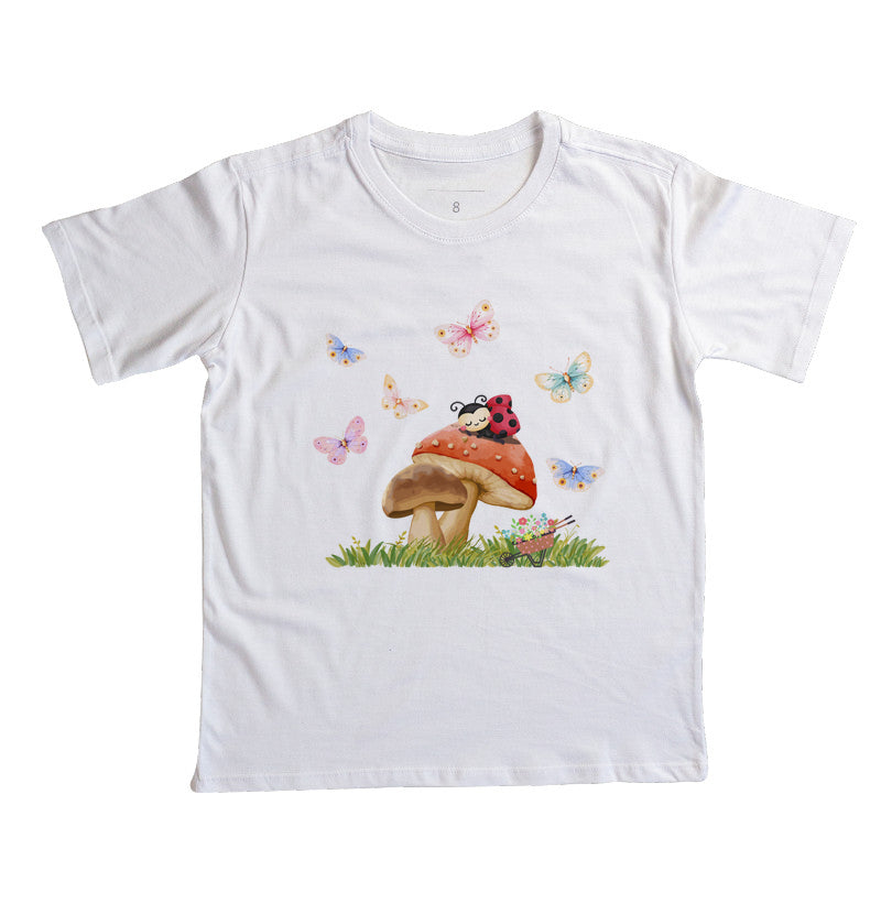 Camiseta Borboletas e Joaninha