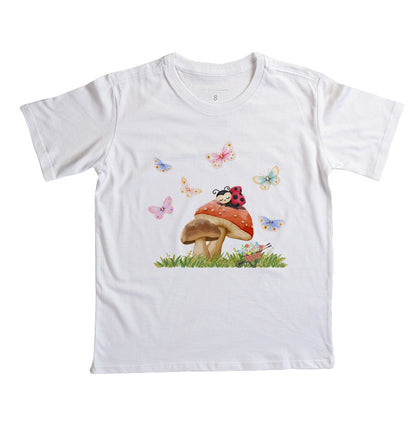 Camiseta Borboletas e Joaninha