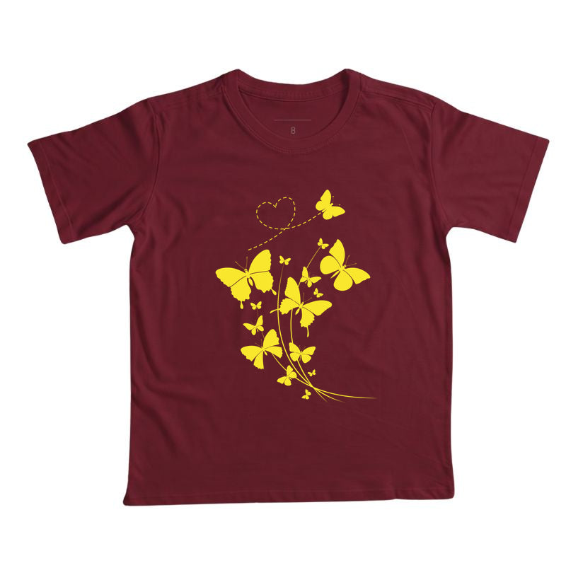 Camiseta Borboletas Amarelas