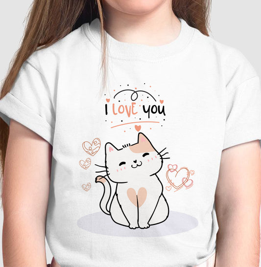 Camiseta Cat I love You