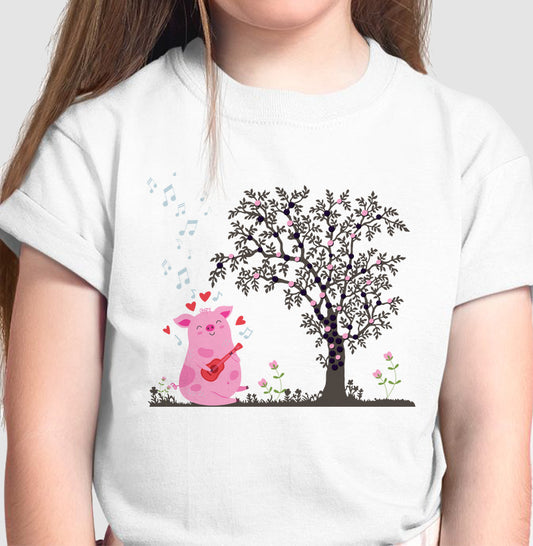 Camiseta Porquinho cantante