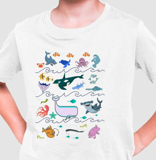 Camiseta Zonas do Oceano