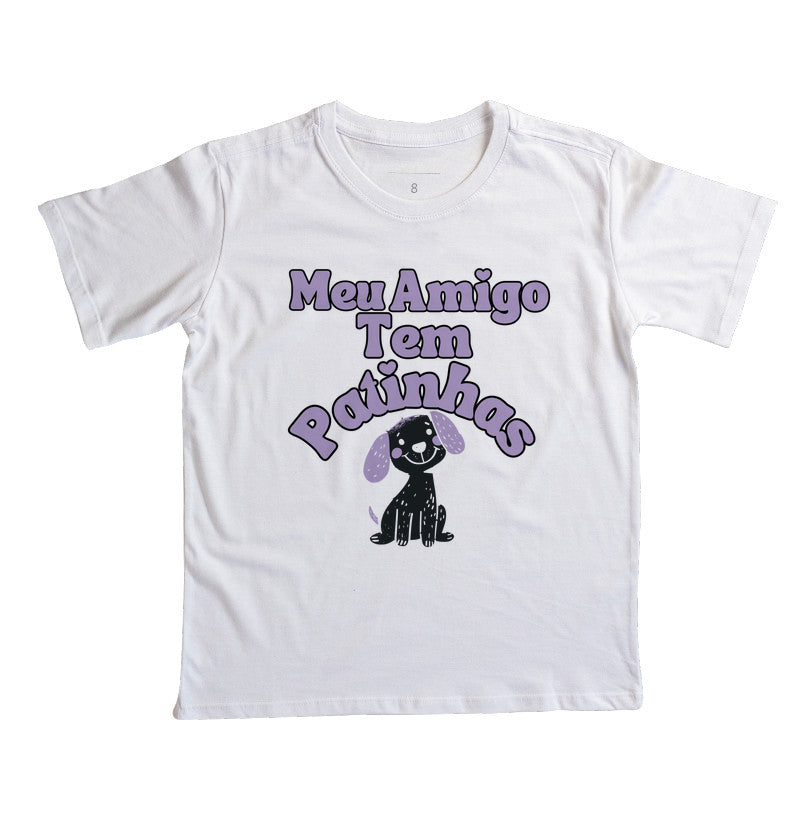 Camiseta Meu amigo tem patinhas