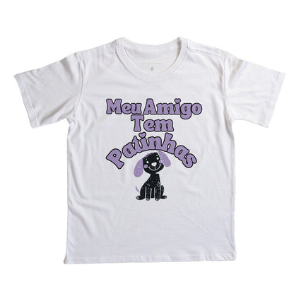 Camiseta Meu amigo tem patinhas