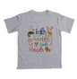 Camiseta Línguas Inglês, "Animalnês", Francês e Português