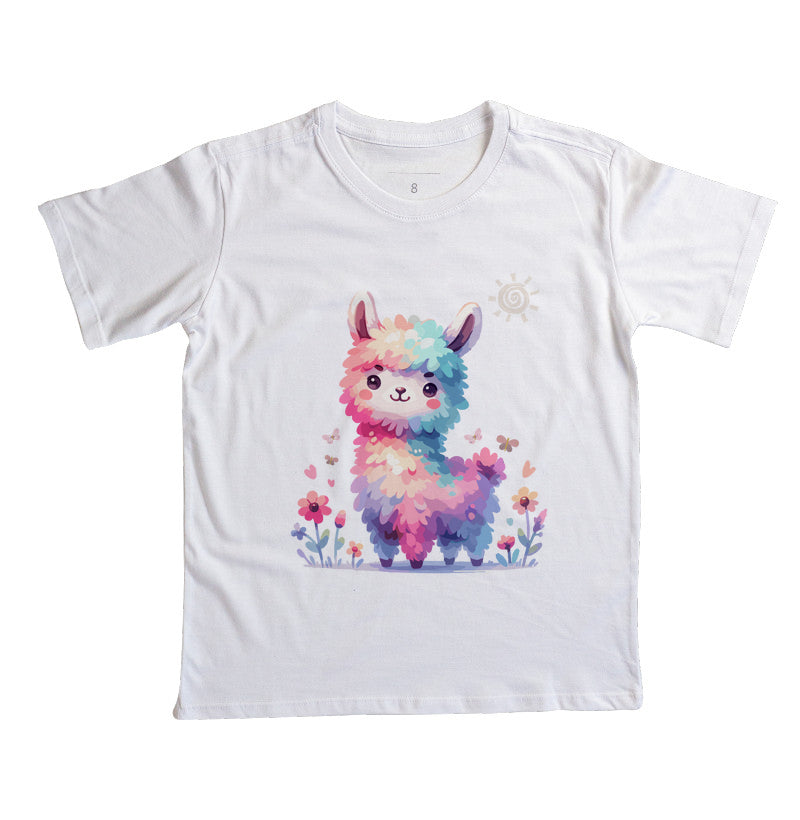 Camiseta Pequena Lhama