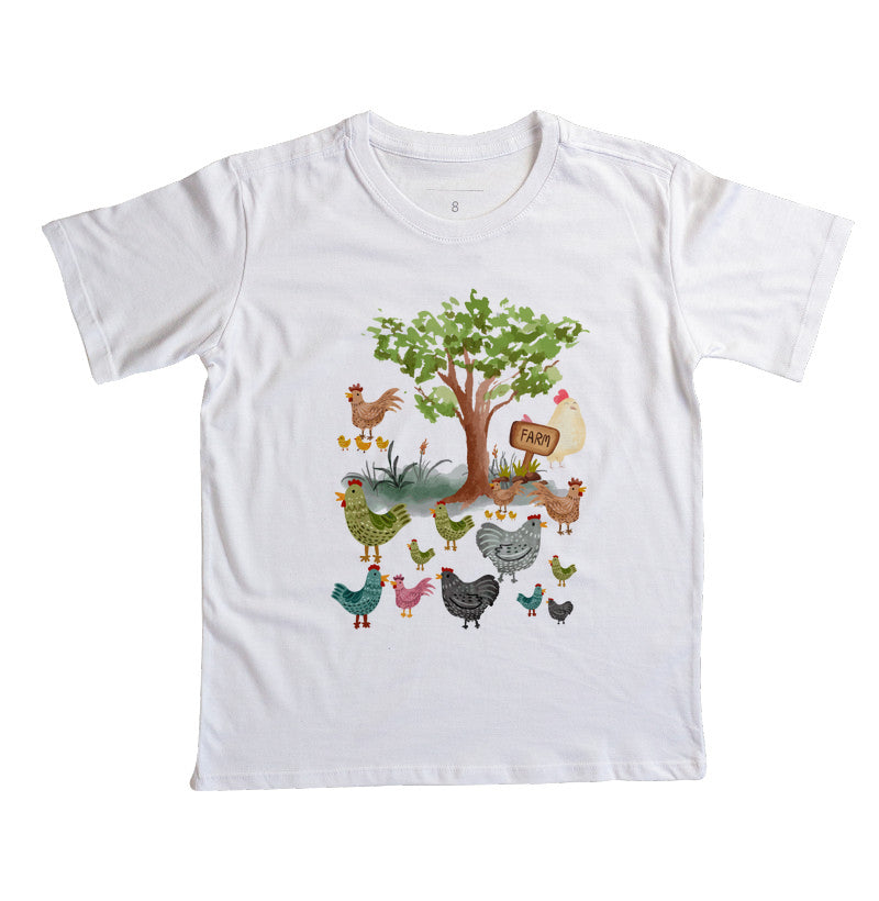 Camiseta Galinhas na Fazenda