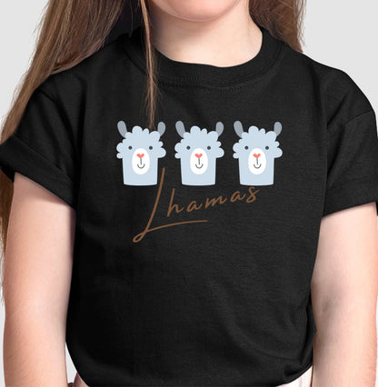 Camiseta Lhamas Azuis